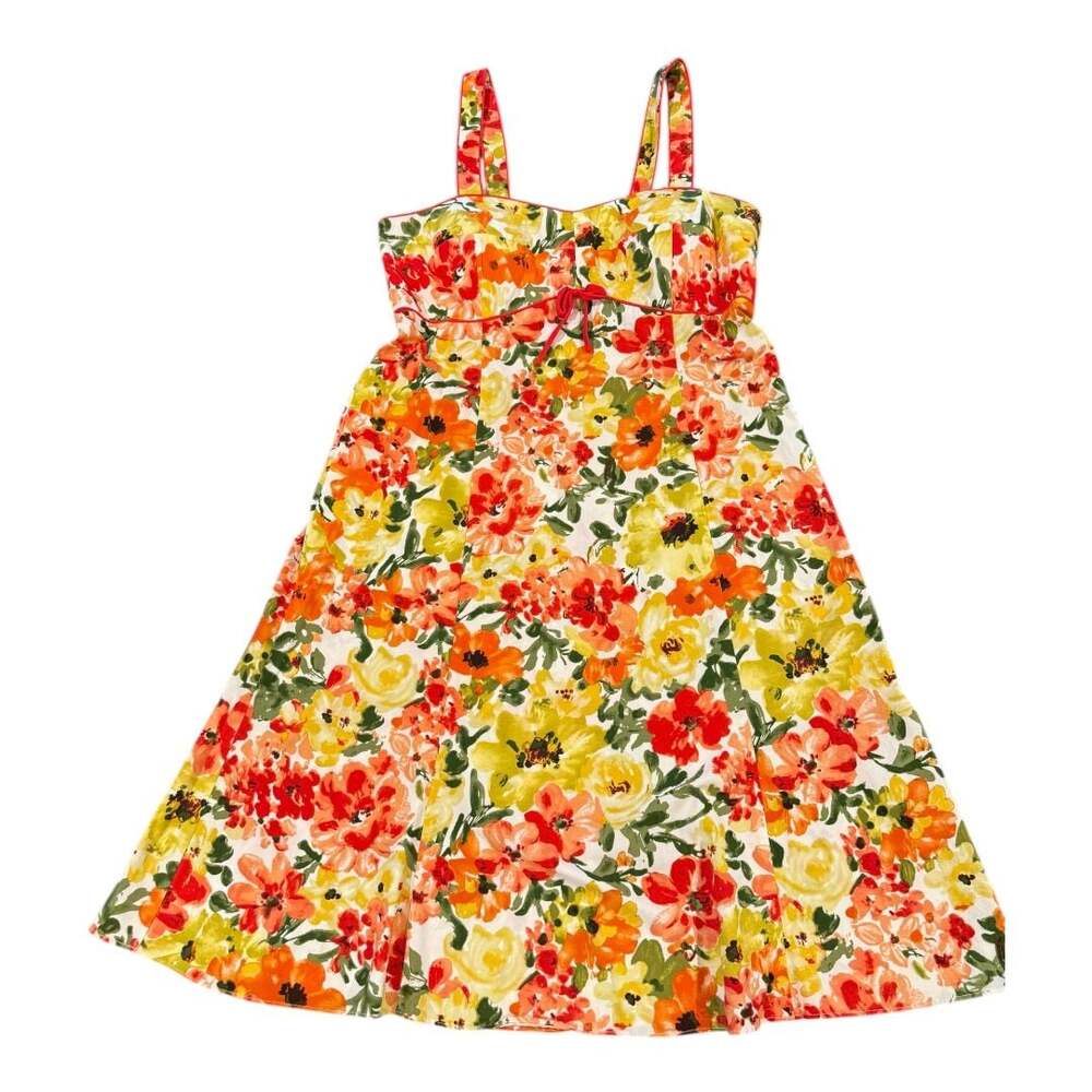 R&K Originals Floral Print Sleeveless Midi Dress Size 14